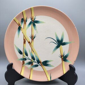 20th Century Movie Prop Weil Ware Malay Bamboo 11-Inch Plate Mid Century